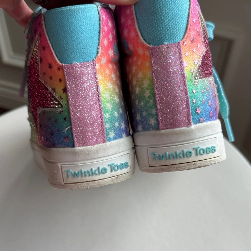 Sketchers Twinkle Toes Colorful Kids High-Top Sneakers Size US 1.5 - Picture 5 of 12